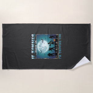 Meow Am Cat Halloween Night Witch Pumpkin (2)_1 Beach Towel