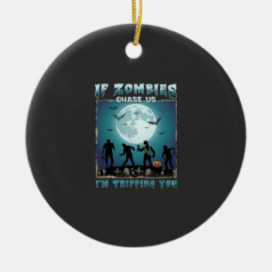 Meow Am Cat Halloween Night Witch Pumpkin (2)_1 Ceramic Tree Decoration