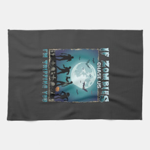 Meow Am Cat Halloween Night Witch Pumpkin (2)_1 Tea Towel