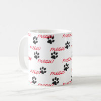 Meow and cat paws