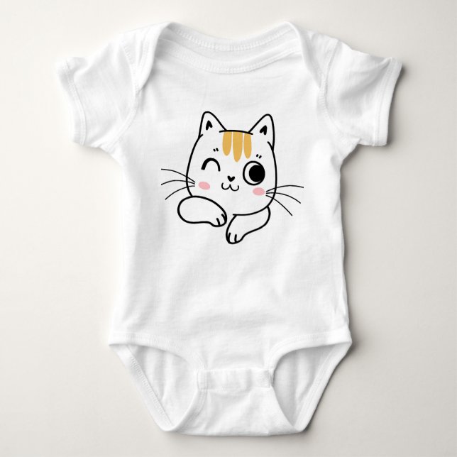 Meow Baby Bodysuit (Front)