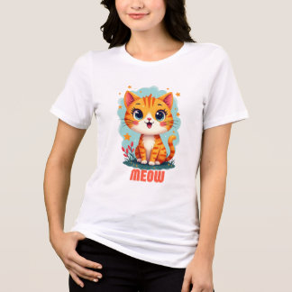 Meow Bella + Canvas Women’s T-Shirt – Purrfectly Tri-Blend Shirt