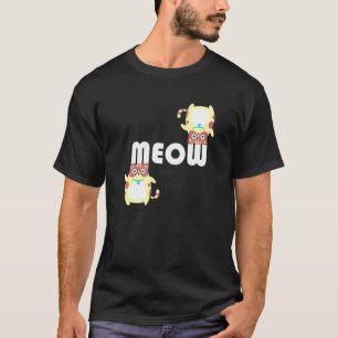 Meow Ca Cute Kitty Kitten Cat Mum And Cat Dad T-Shirt