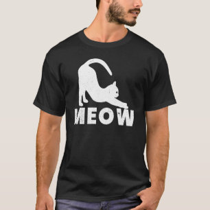 Meow Cat Cats Pet Owner Graphic T-Shirt