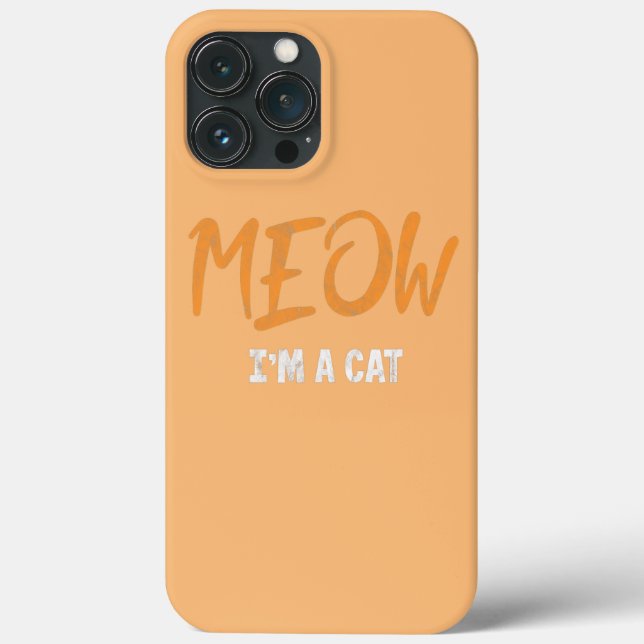 Meow Cat Halloween Costume Cat Mum Cat Dad Case-Mate iPhone Case (Back)