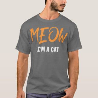Meow Cat Halloween Costume Cat Mum Cat Dad  T-Shirt