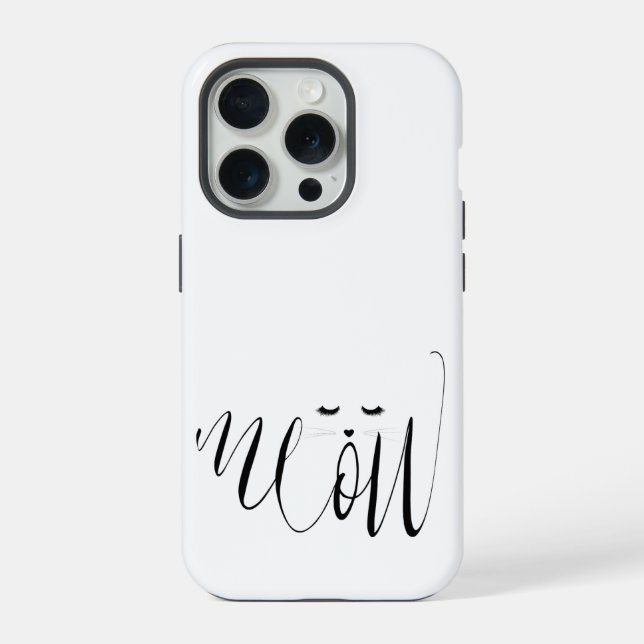 Meow Cat iPhone Case (Back)