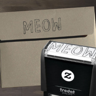 MEOW Cat Lover's Self-Inking Stamp