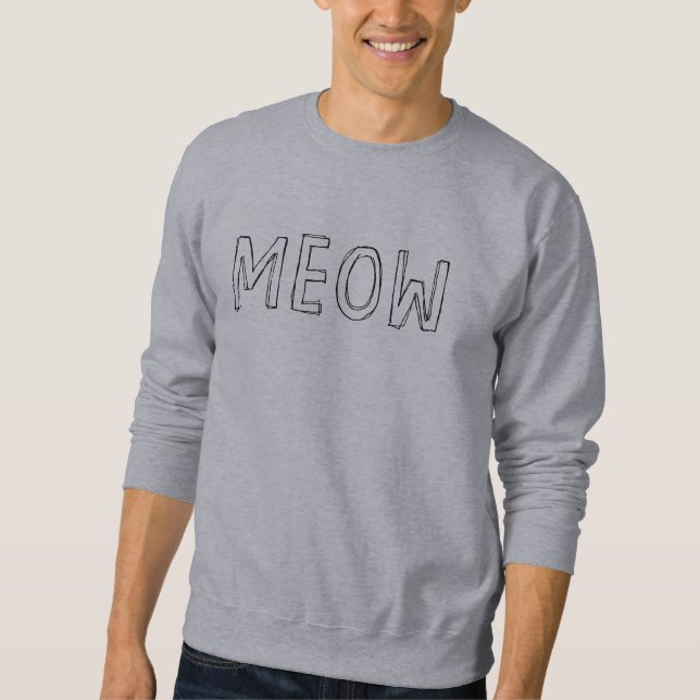 MEOW Cat Lover's Sweatshirt (Front)