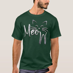 Meow Cat Mum Dad gifts, Cat Kitty Gifts Cat, Cat t T-Shirt