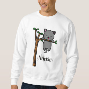 MEOW CAT ON TREE SWEATSHIRT