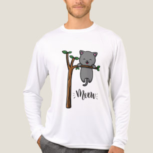 MEOW CAT ON TREE Tri-Blend SHIRT