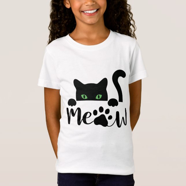 Meow Cat Quote  T-Shirt (Front)