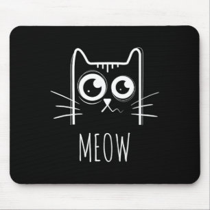 Meow Cat Shirt Meow Kitty Cute Cats Mum And Cat Da Mouse Pad