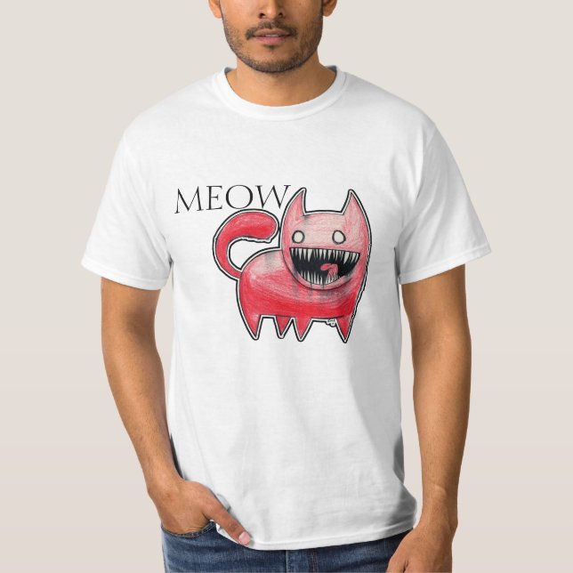 Meow Cat T-Shirt (Front)
