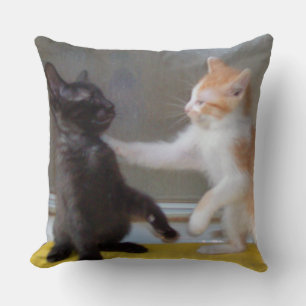 Meow Cats 34 Square Throw Pillow