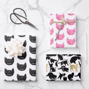 Meow Cats Wrapping Paper Sheet