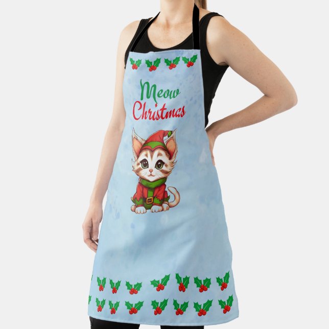 Meow Christmas Apron (Insitu)