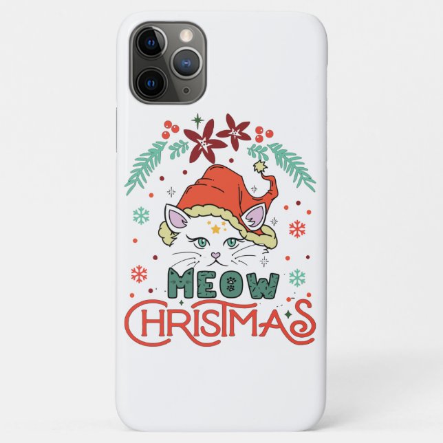 Meow Christmas, Merry Christmas Case-Mate iPhone Case (Back)