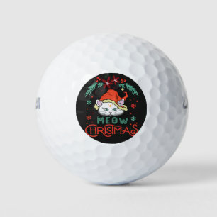 Meow Christmas, Merry Christmas Golf Balls