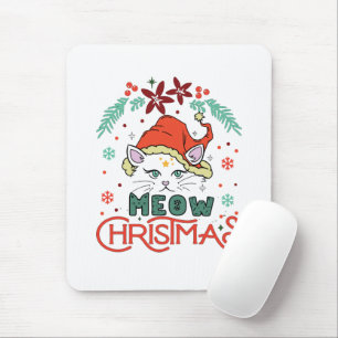 Meow Christmas, Merry Christmas Mouse Pad