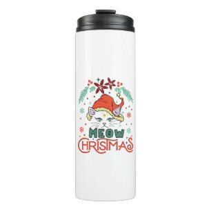 Meow Christmas, Merry Christmas Thermal Tumbler