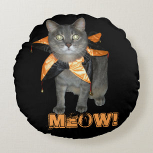 Meow Costume Cat Round Cushion