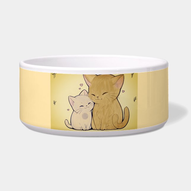 Meow Cute Cat Bowl (Front)