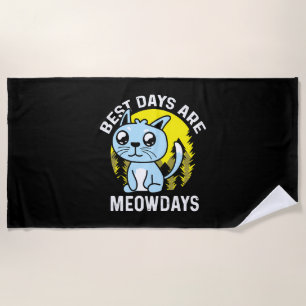 Meow Days Pet Groomer Gift Beach Towel