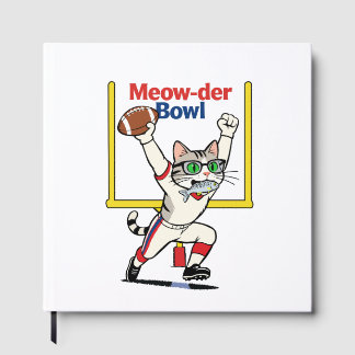 Meow-der Bowl Champion Cat Football Guest Book