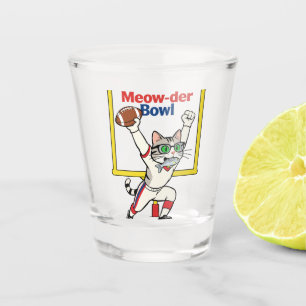 Meow-der Bowl Champion Cat Football Shot Glass