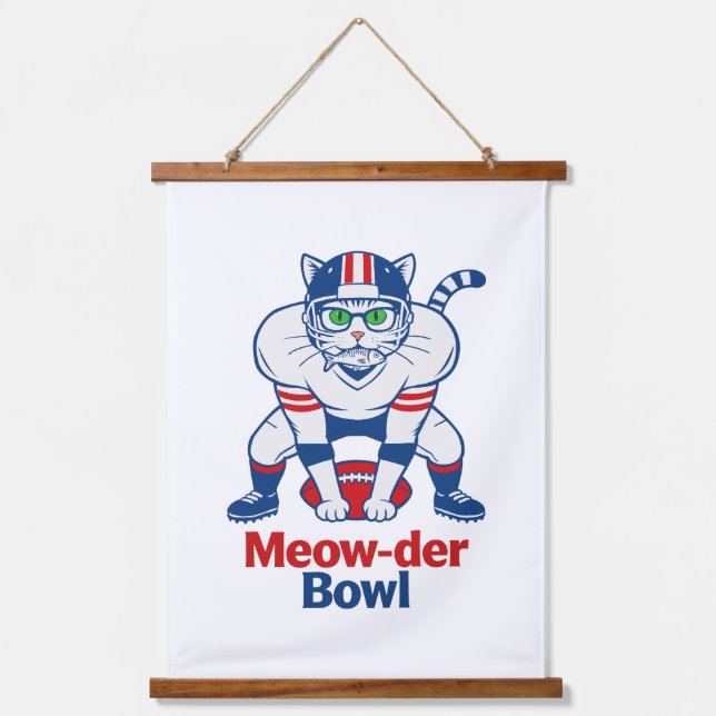 Meow-der Bowl  Hanging Tapestry (Front)