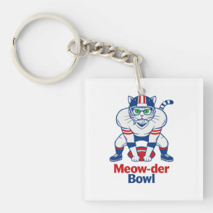 Meow-der Bowl  Key Ring