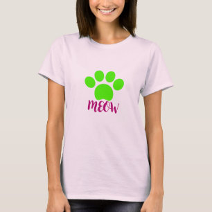 Meow Design T shirts for Women - Fashion/Trending