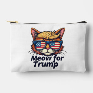 Meow for Trump Make Cats Safe Again Election Accessory Pouch