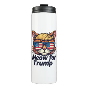 Meow for Trump Make Cats Safe Again Election Thermal Tumbler