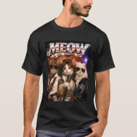 Meow Funny Cat Disco Band 70s Retro Music Fan Pet