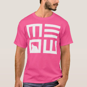 Meow Funny Optical Illusion Crazy Cat Lady T-Shirt