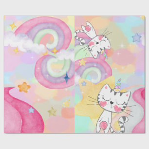 Meow-gical caticorn  wrapping paper