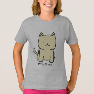 Meow Girl's Ringer T-Shirt
