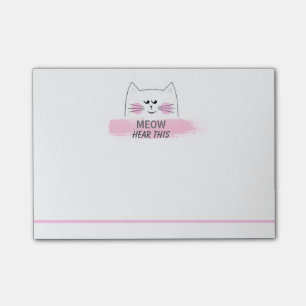 Meow Hear This! Post-it Notes