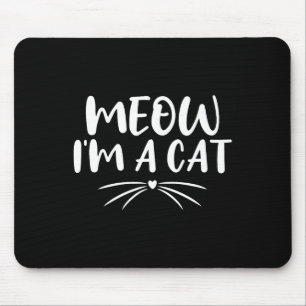 Meow I'm A Cat Funny Halloween Costume Couples 202 Mouse Pad