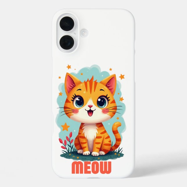 Meow iPhone 16 Plus Case-Mate – Purrfect Protect Case (Back)