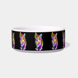 meow kitten cat food bowl 