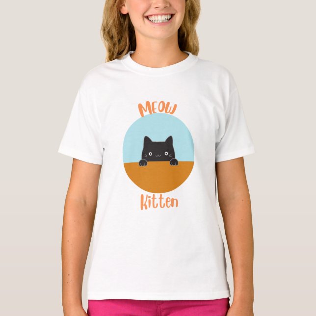 Meow kitten T-Shirt (Front)