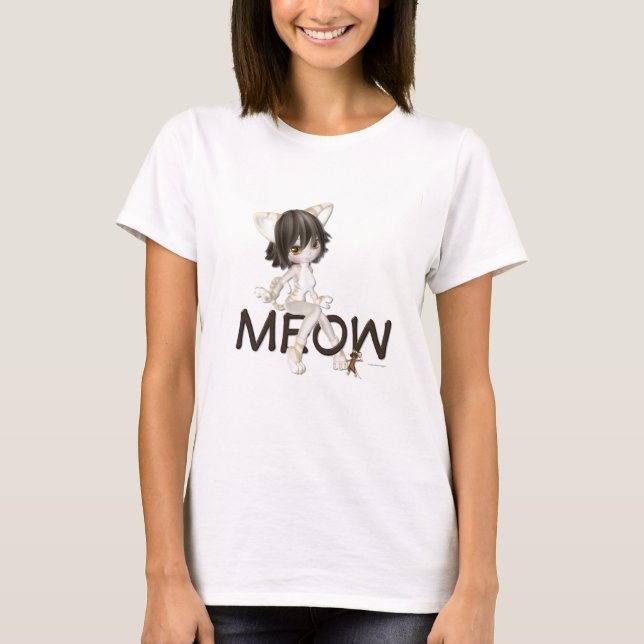 Meow Ladies Tshirt (Front)