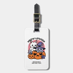 Meow-Loween - Cute Halloween Cat Design Luggage Tag
