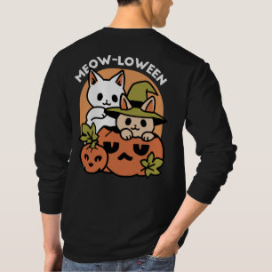 Meow-Loween - Festive Halloween Cat Design T-Shirt