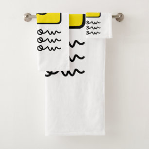 Meow Meow Bath Towel Set