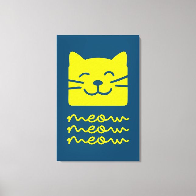Meow Meow Canvas Print (Front)
